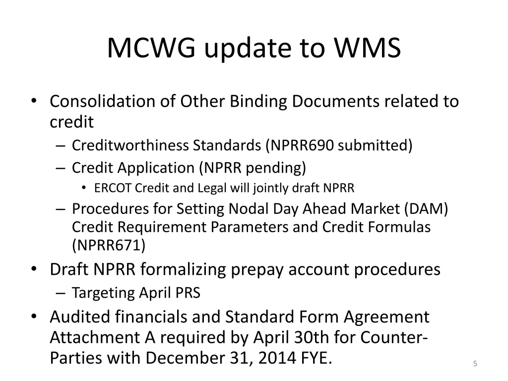 mcwg update to wms 3