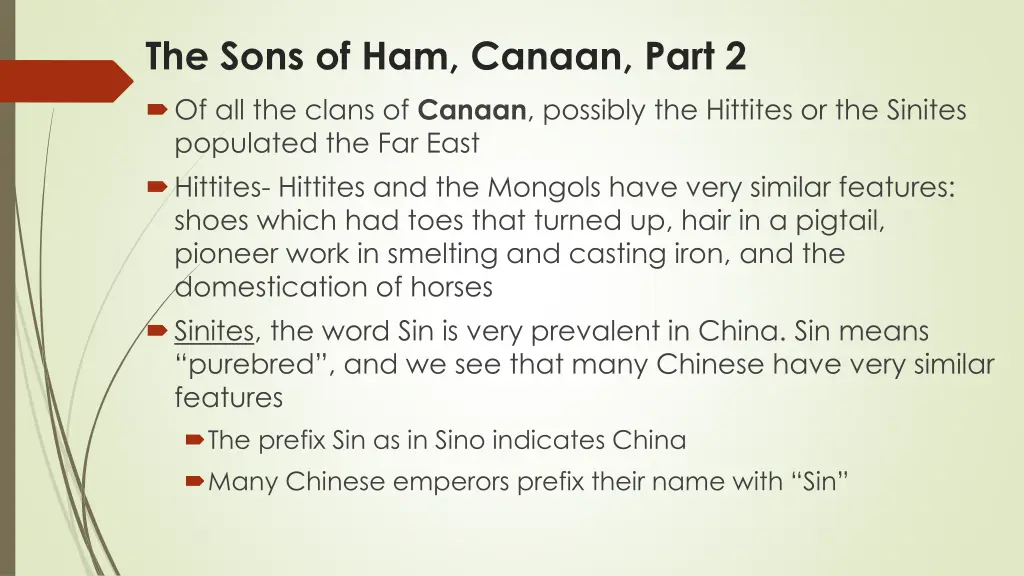 the sons of ham canaan part 2 of all the clans