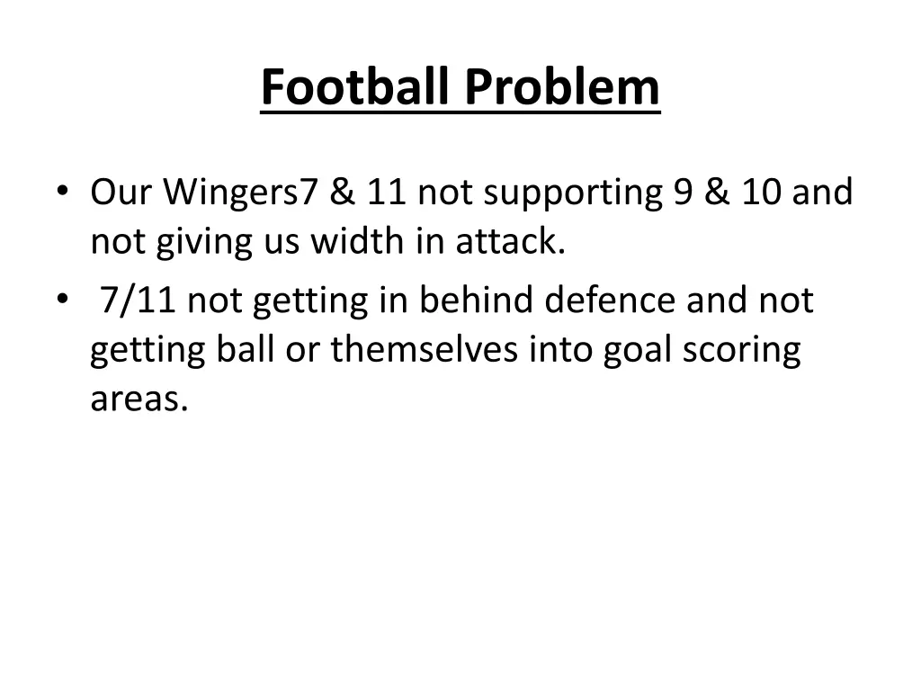 football problem