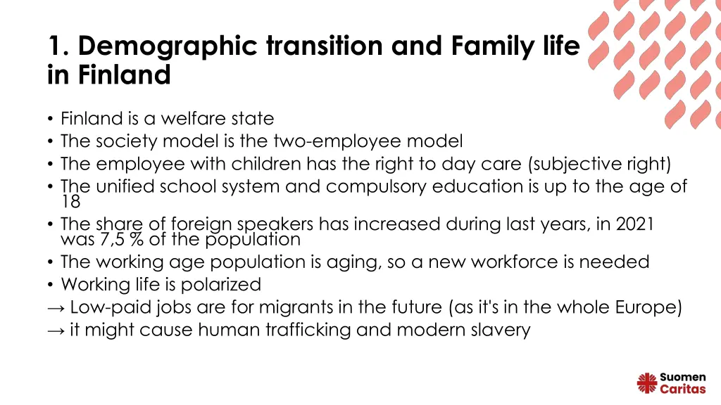 1 demographic transition and family life