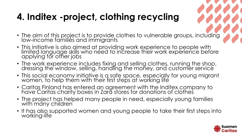 4 inditex project clothing recycling