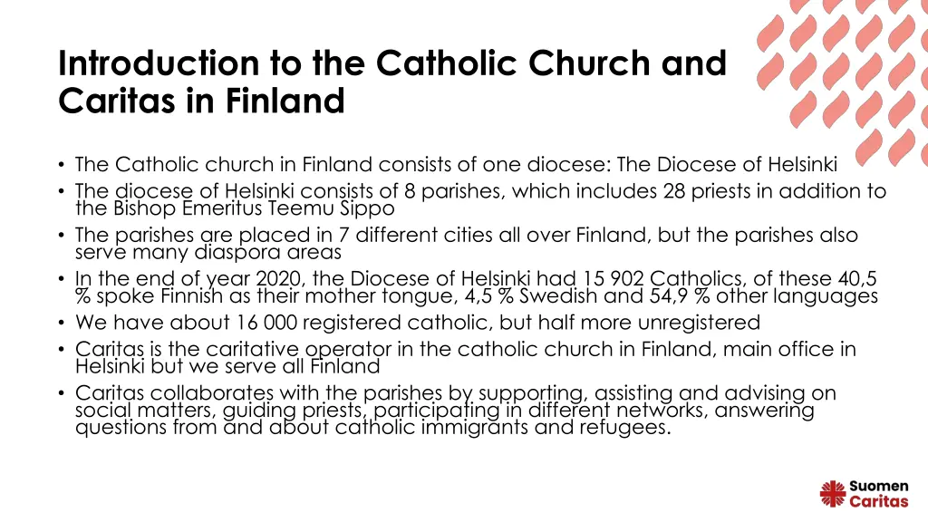 introduction to the catholic church and caritas