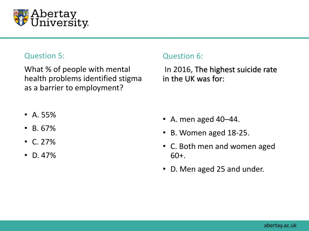 question 5