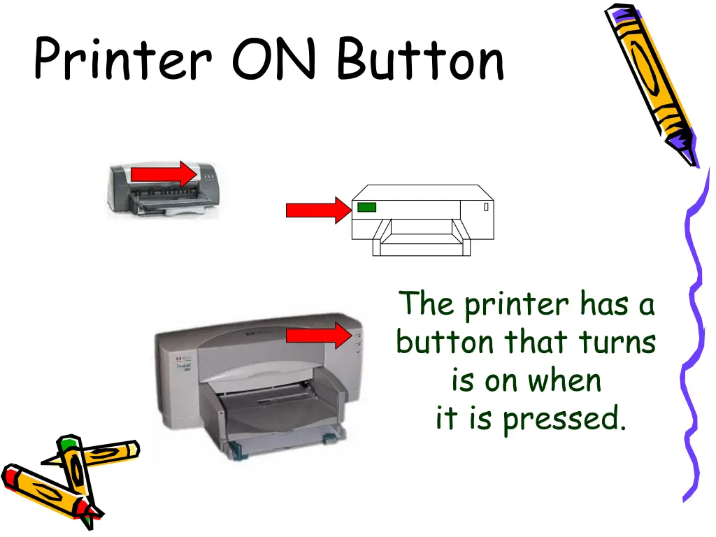 printer on button