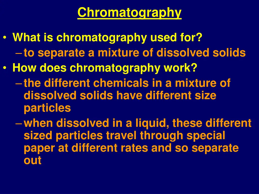 chromatography