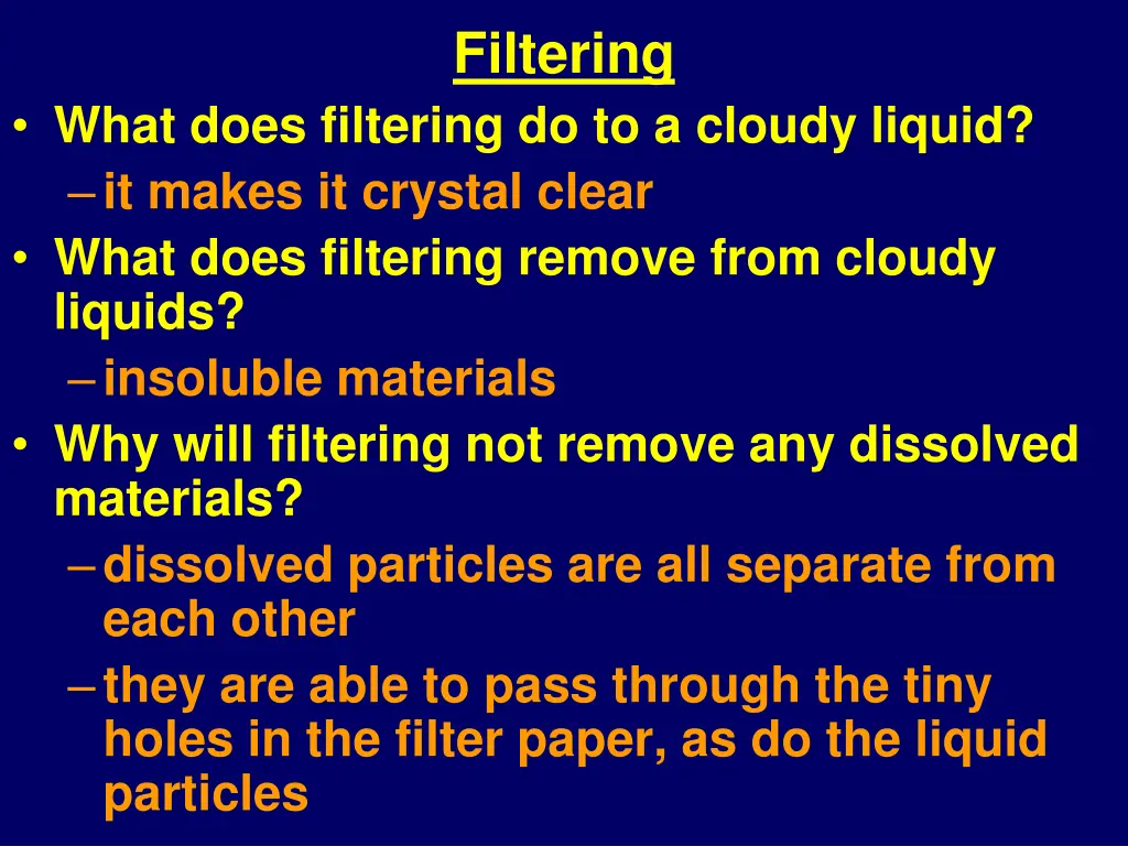 filtering 1