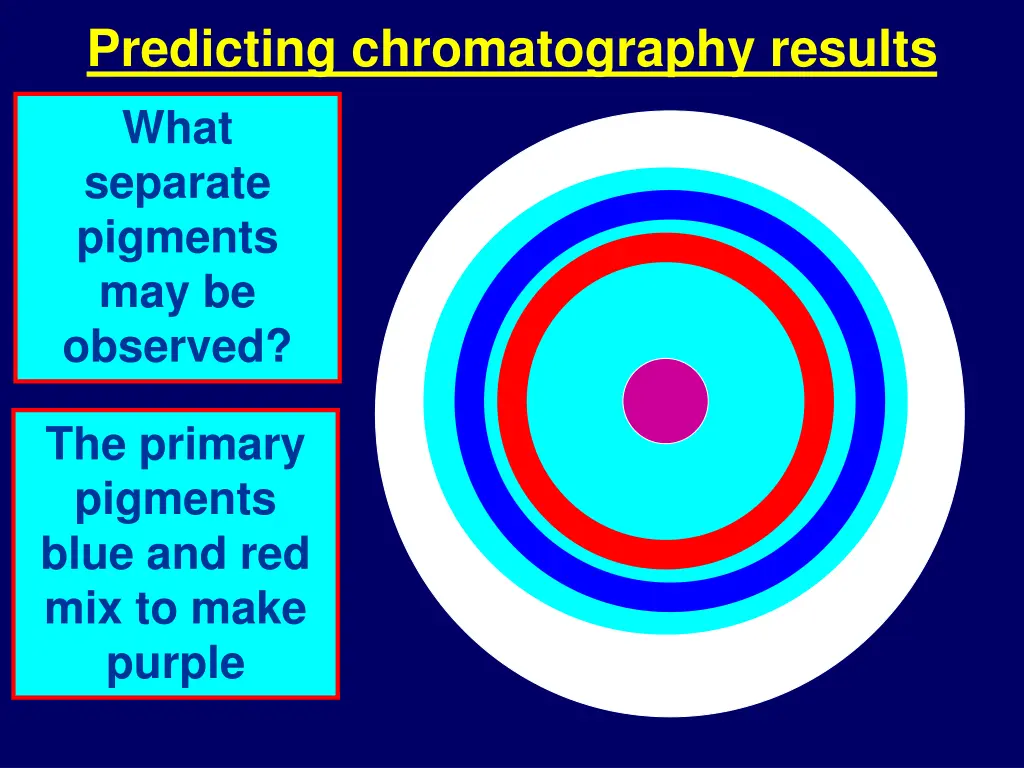 predicting chromatography results what separate 1