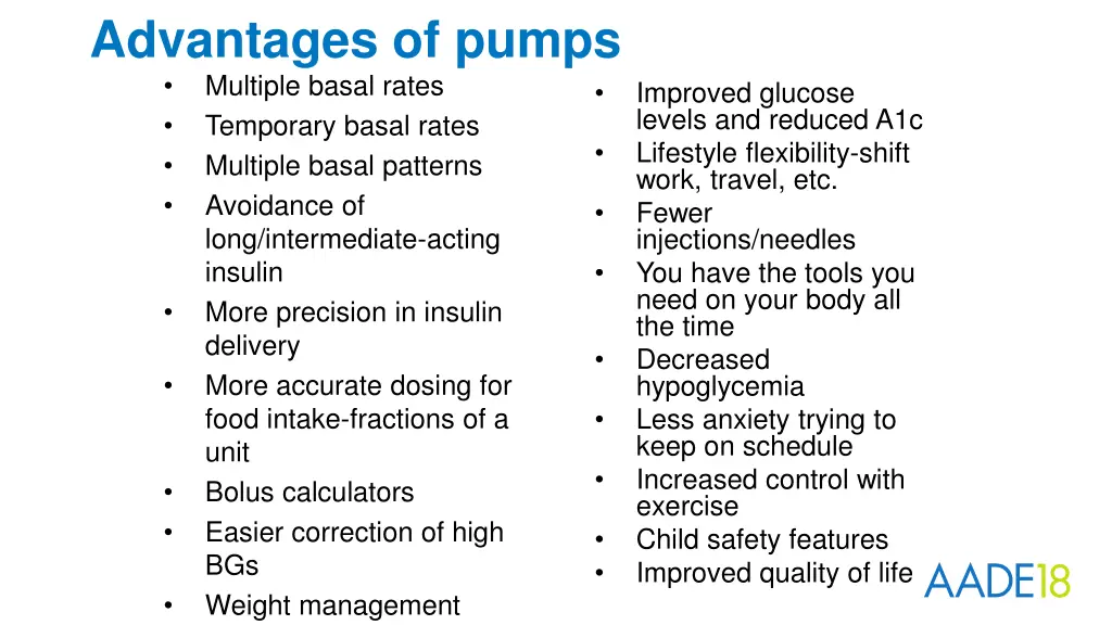 advantages of pumps multiple basal rates