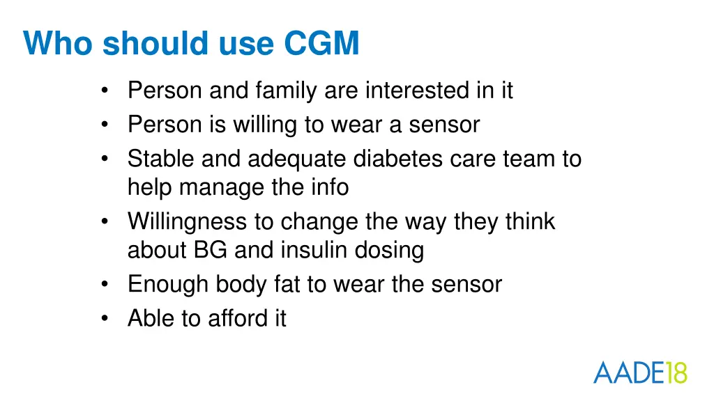 who should use cgm