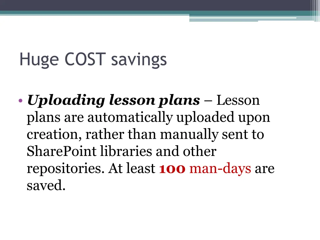 huge cost savings 3