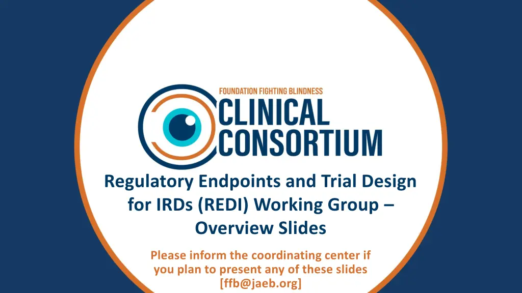 regulatory endpoints and trial design for irds
