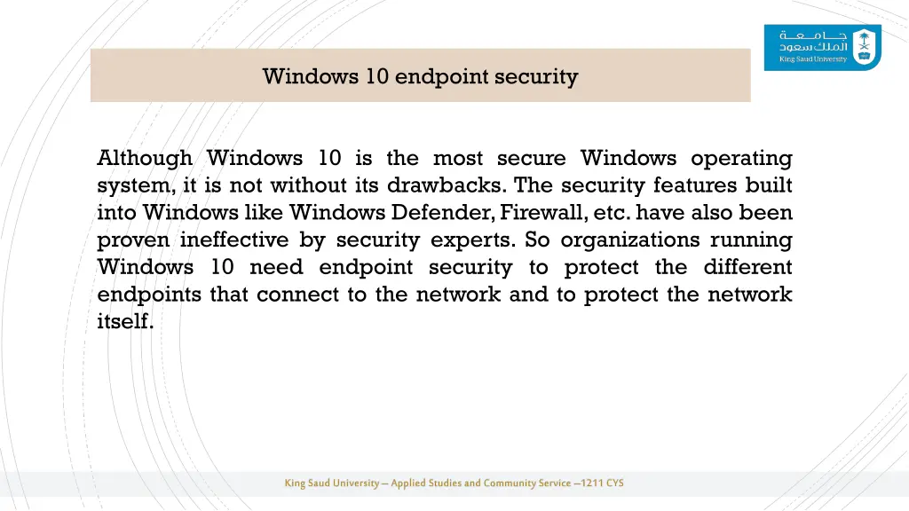 windows 10 endpoint security