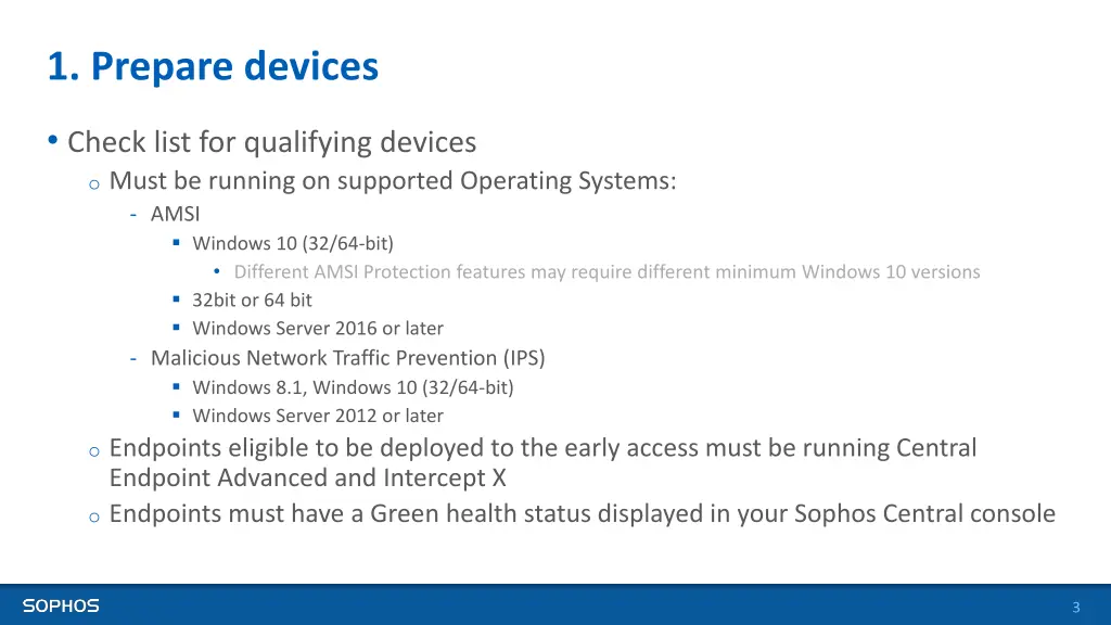 1 prepare devices