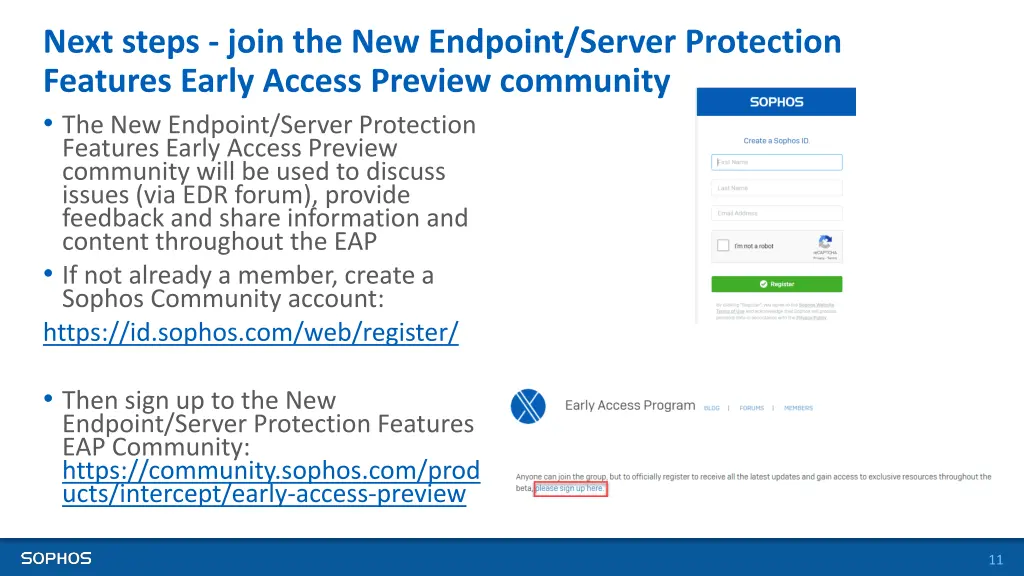 next steps join the new endpoint server