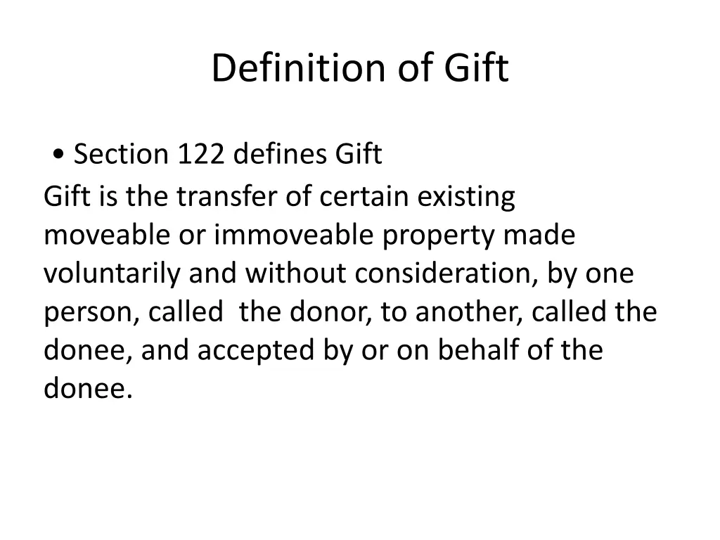 definition of gift