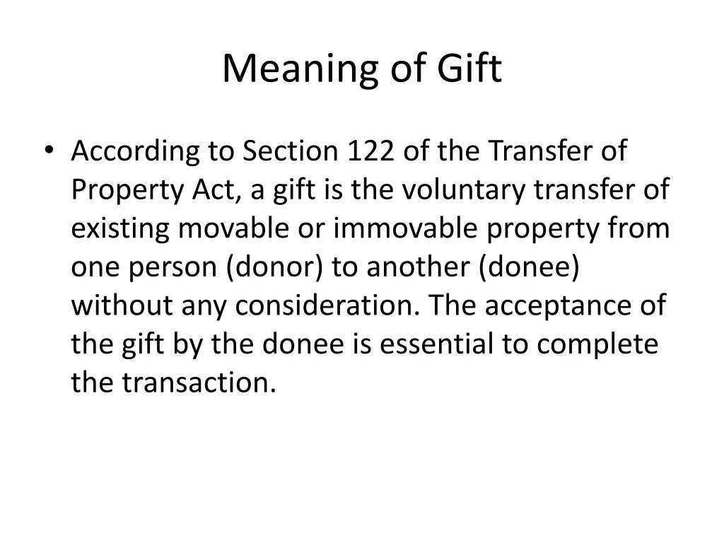 meaning of gift