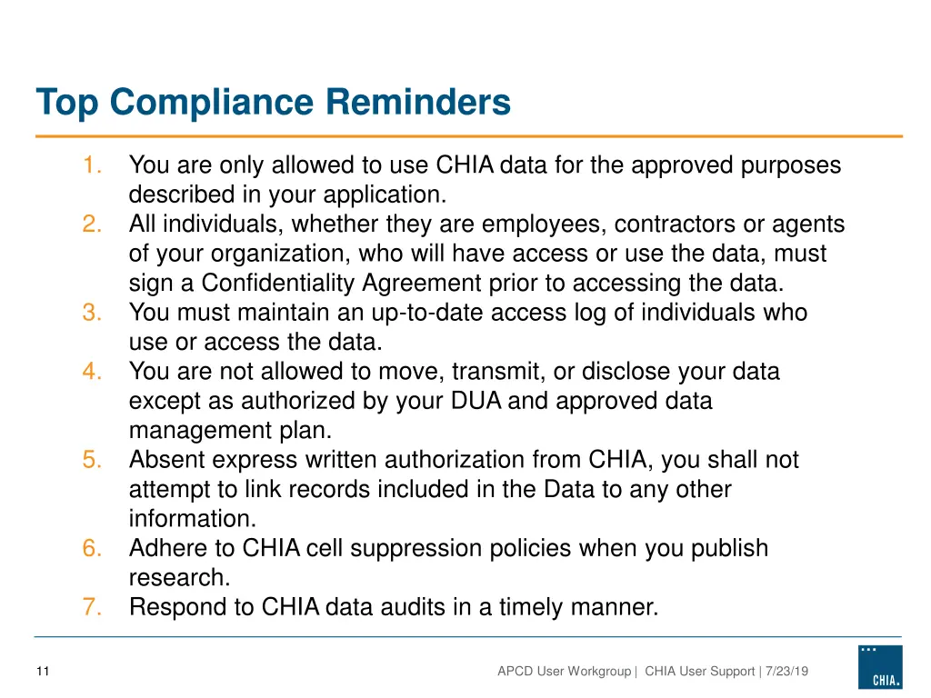 top compliance reminders