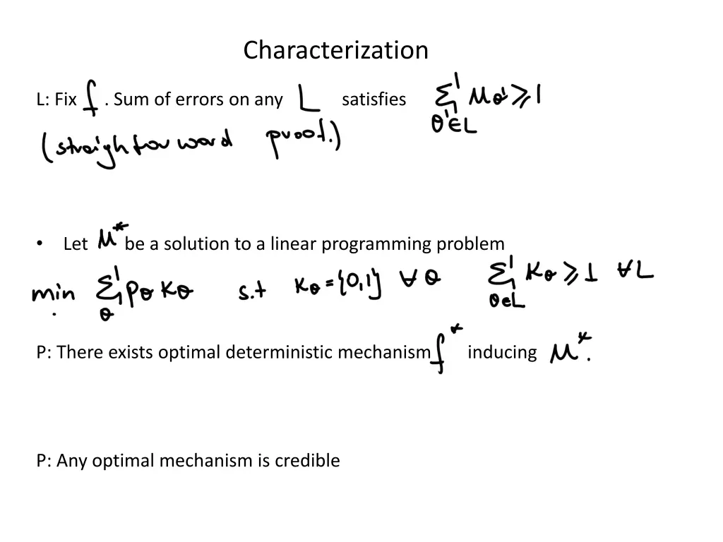 characterization
