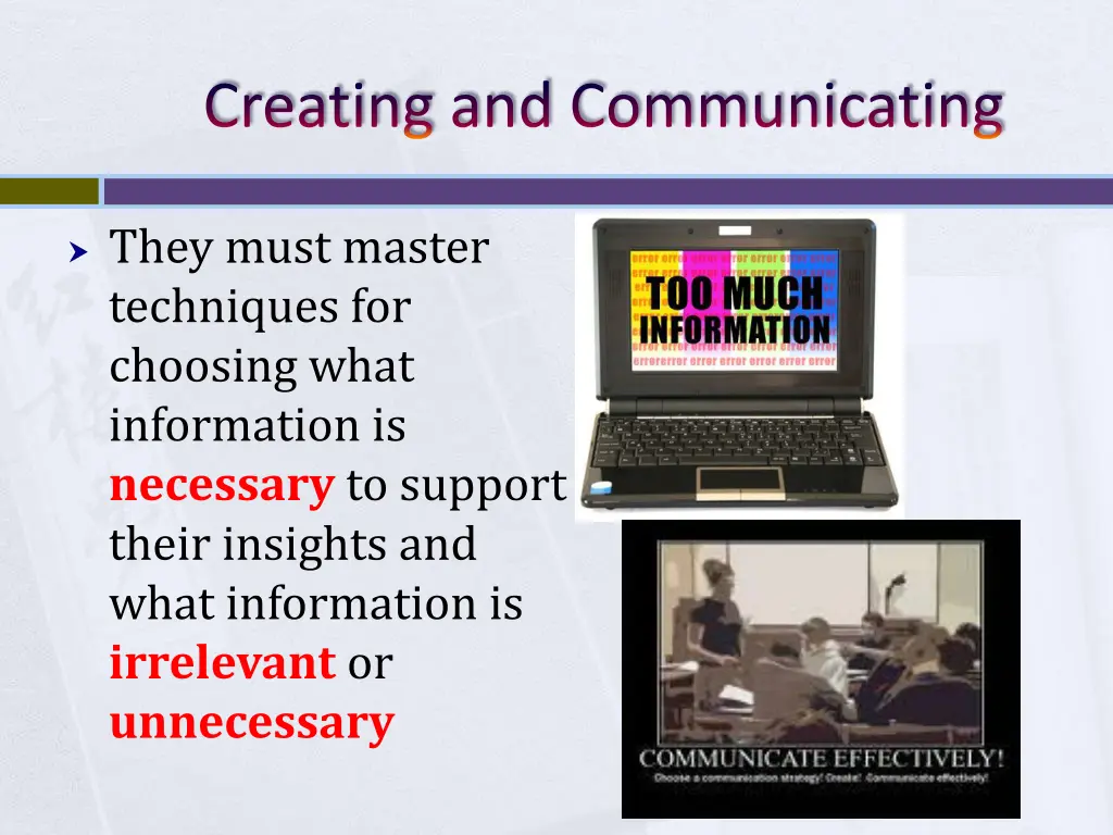 creating and communicating 1