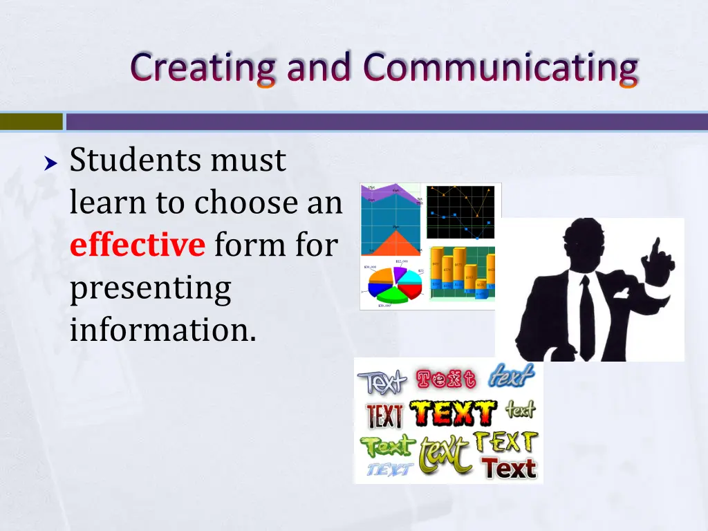 creating and communicating