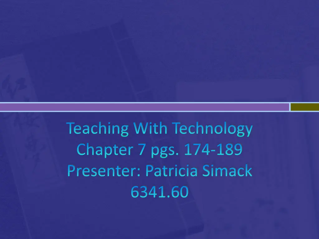 teaching with technology chapter