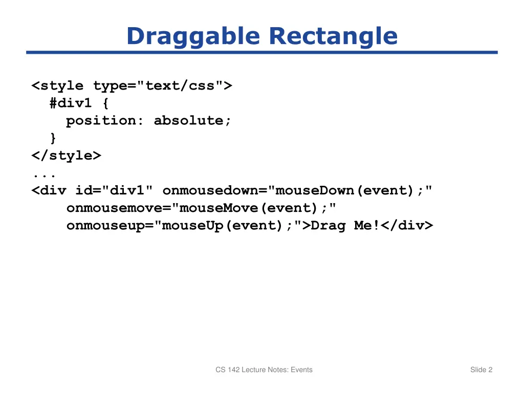 draggable rectangle