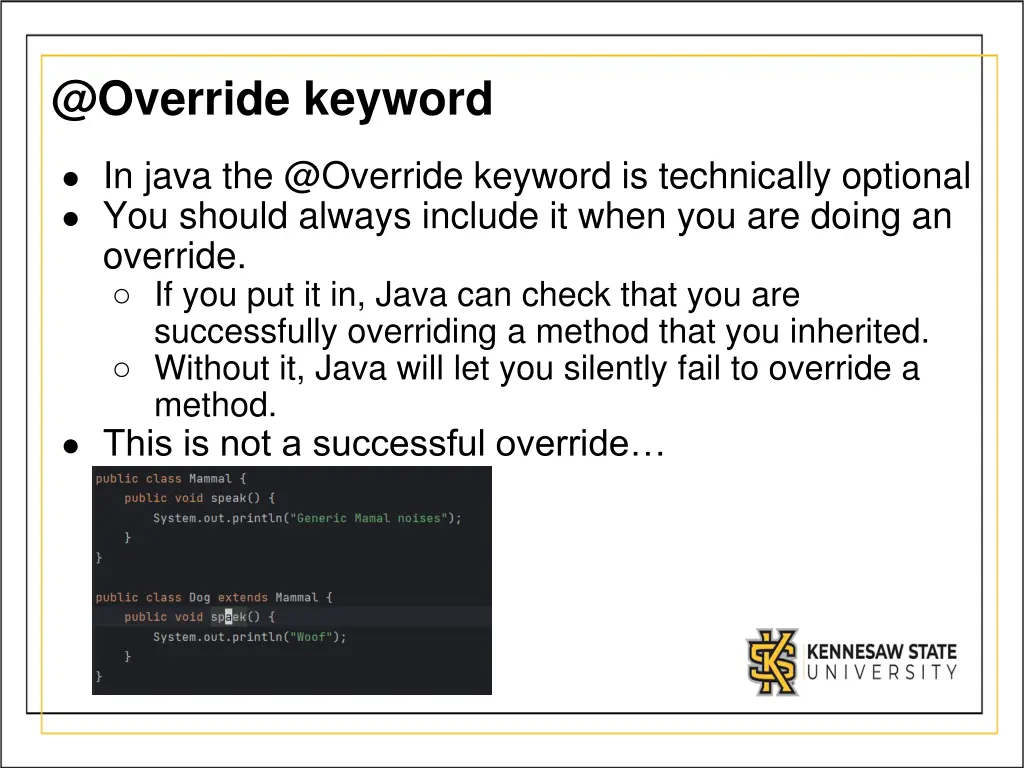 @override keyword