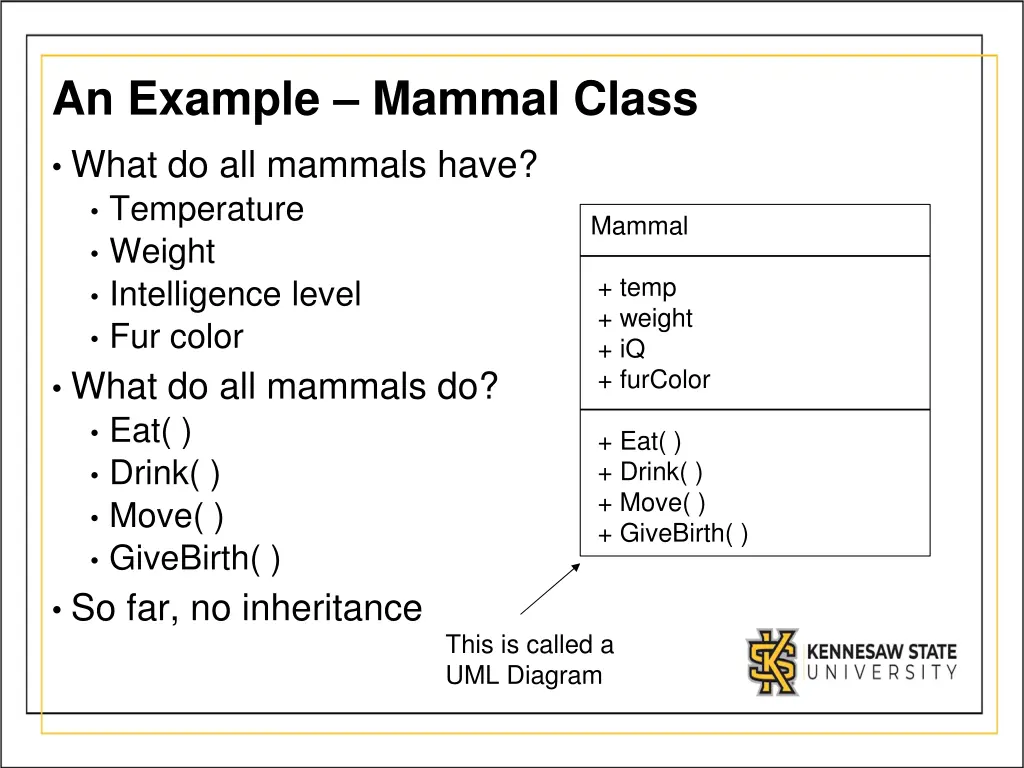 an example mammal class