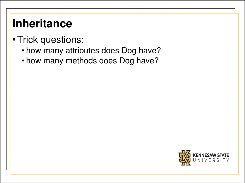 inheritance trick questions how many attributes