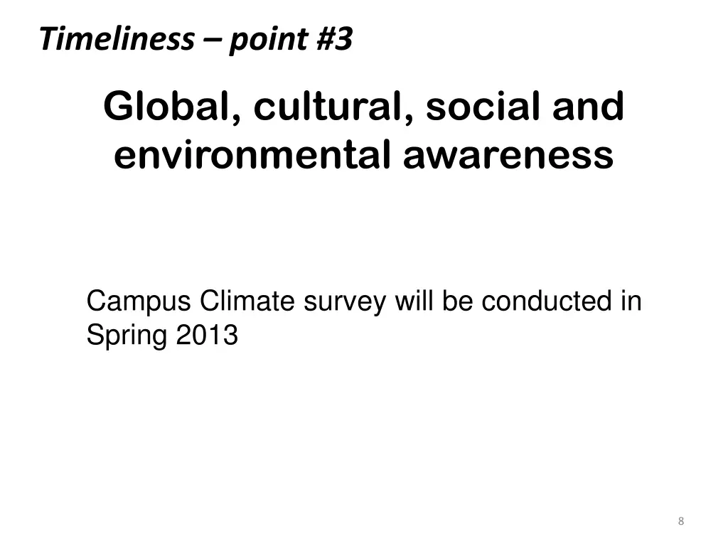 timeliness point 3