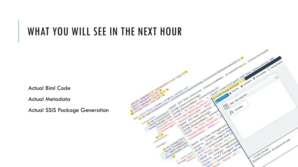 what you will see in the next hour