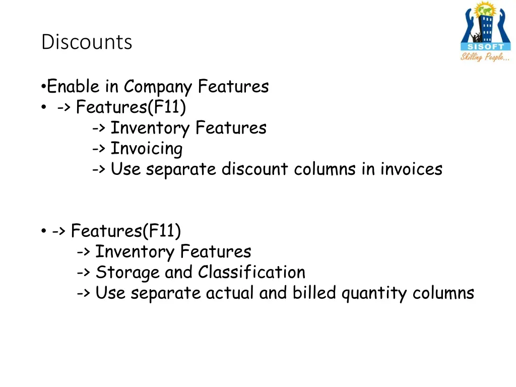 discounts