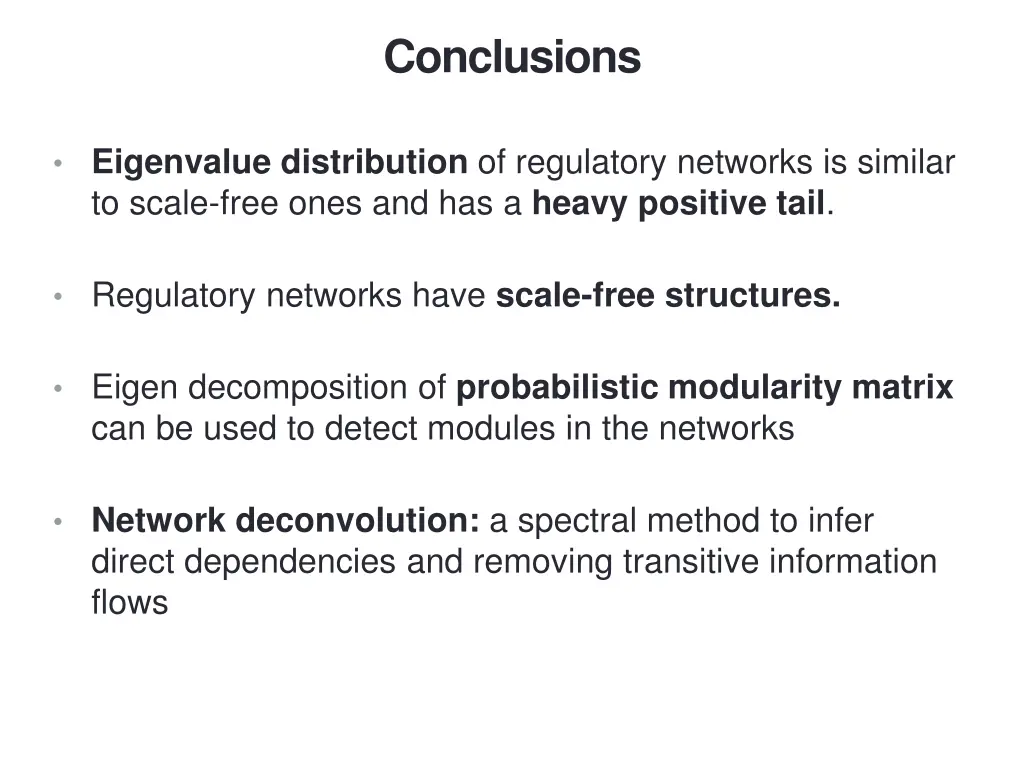 conclusions