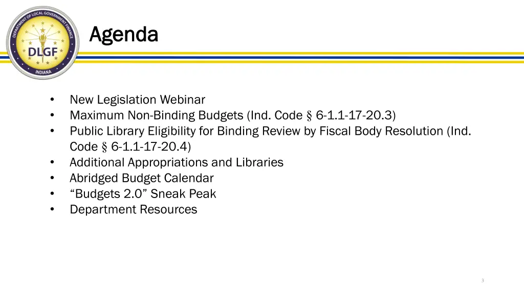 agenda agenda