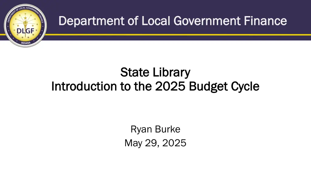 department of local government finance department