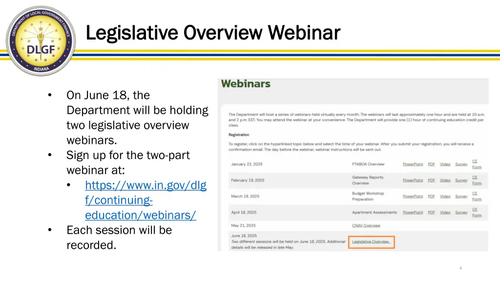 legislative overview webinar legislative overview