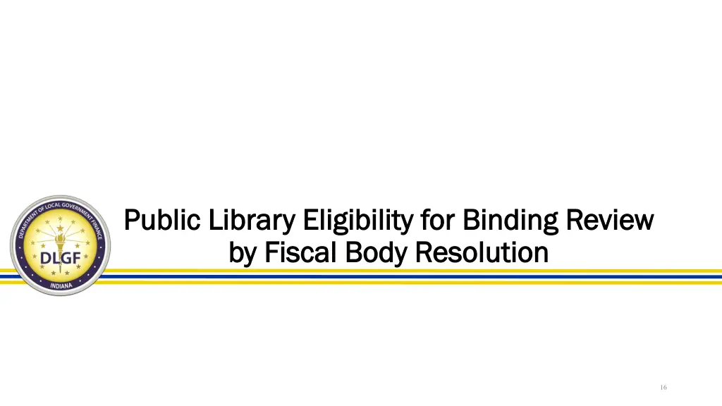 public library eligibility for binding review