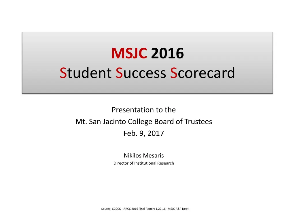 msjc 2016
