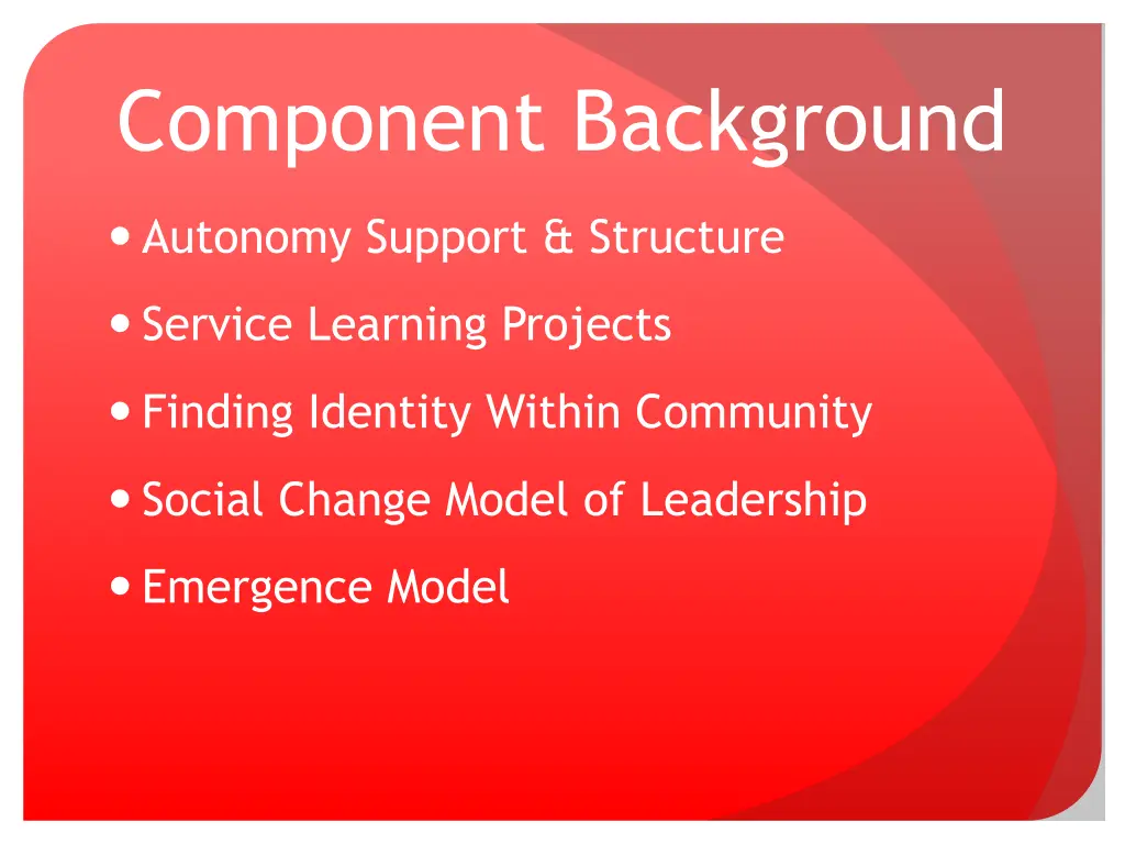 component background