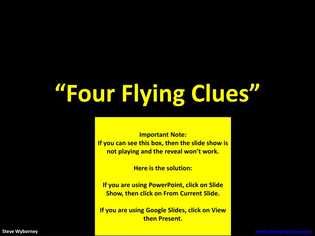 four flying clues 2