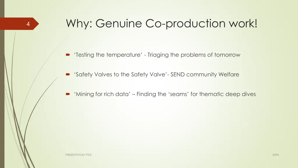 why genuine co production work