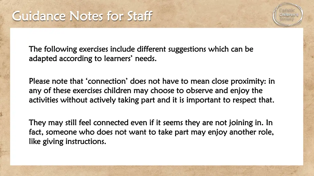 guidance notes for staff guidance notes for staff