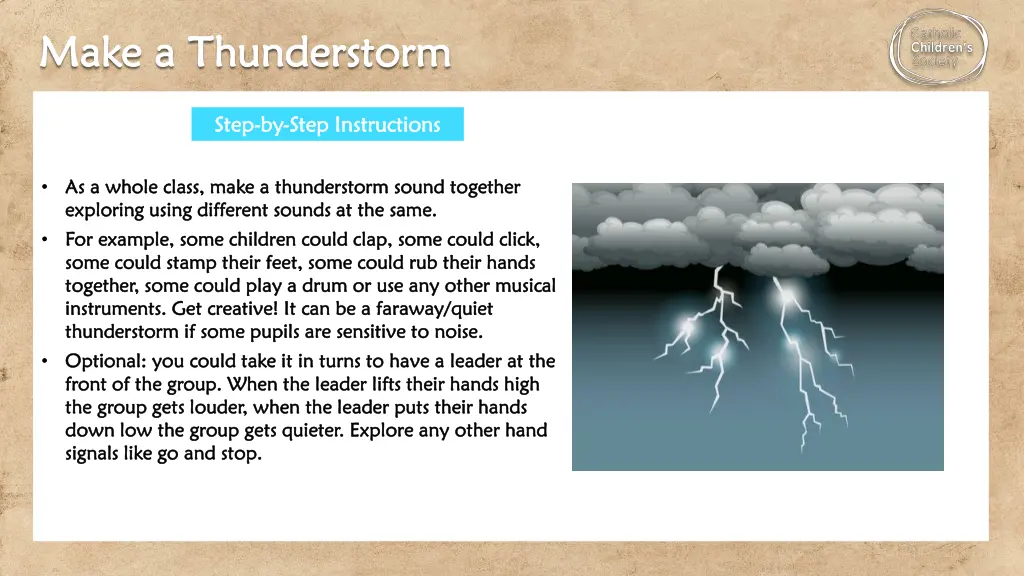 make a thunderstorm make a thunderstorm