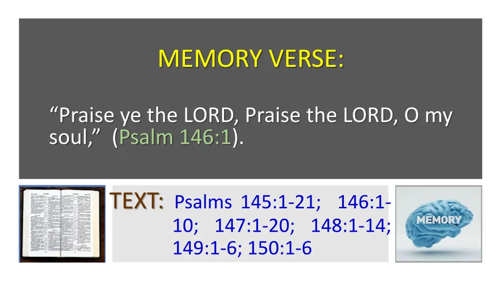 memory verse