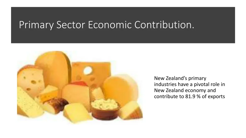 primary sector economic contribution