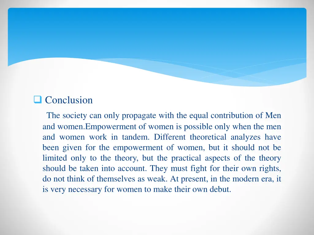 conclusion
