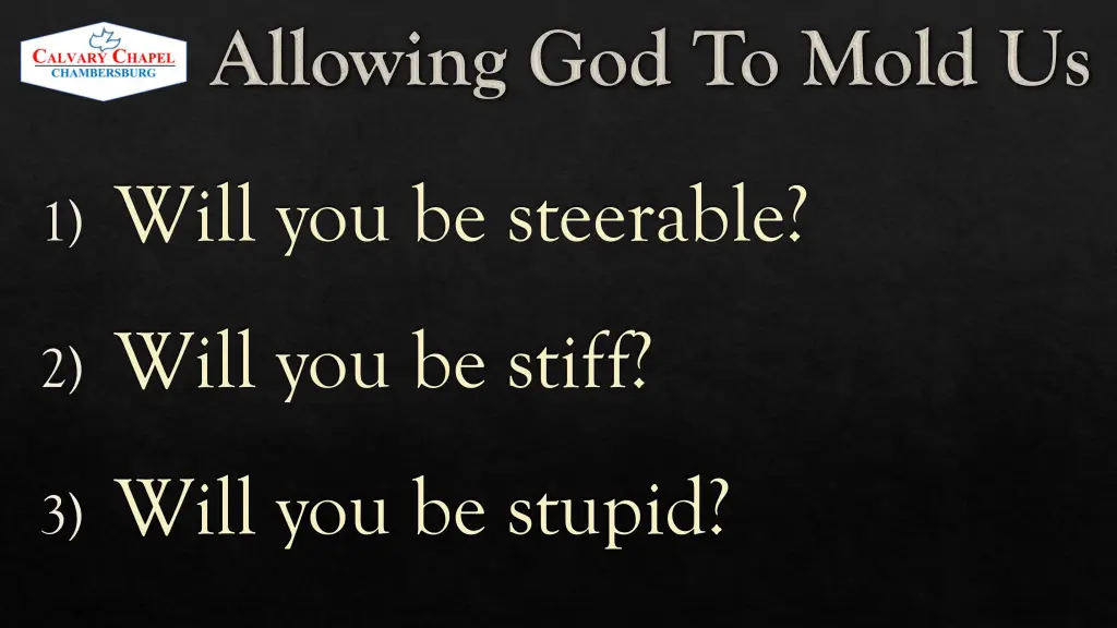 allowing god to mold us 1