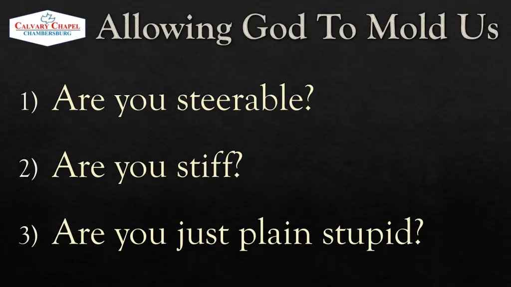 allowing god to mold us 2