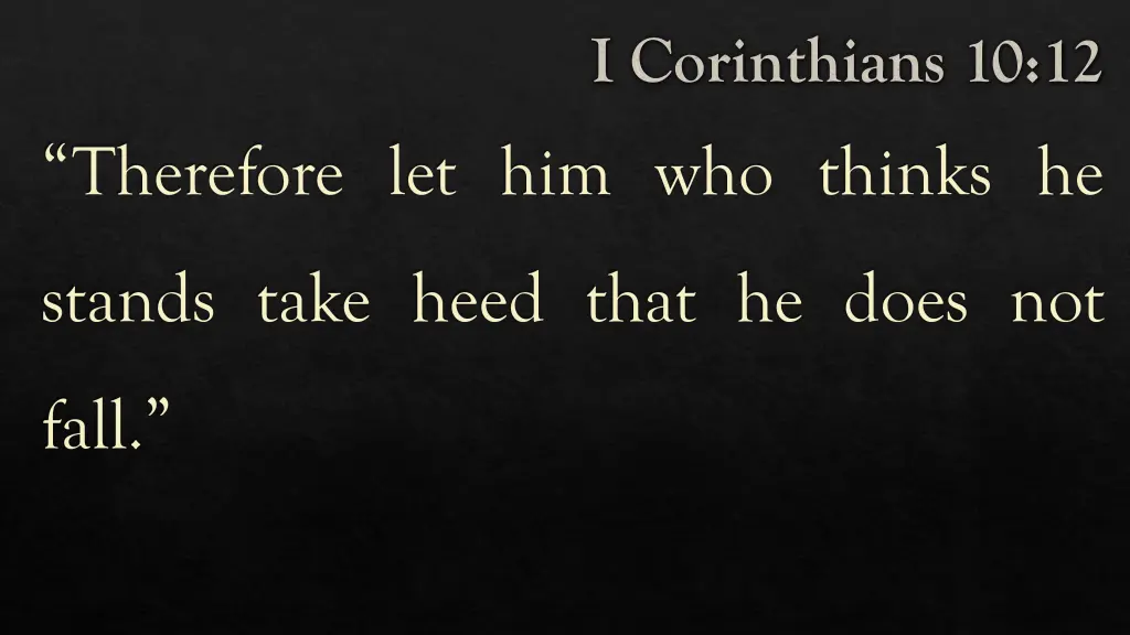 i corinthians 10 12