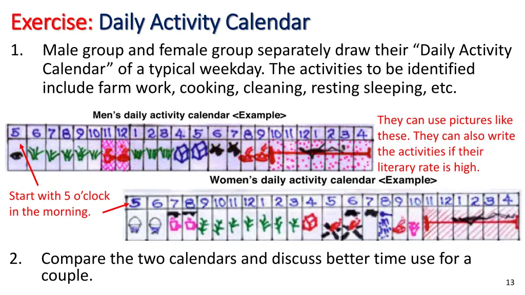 exercise exercise daily activity calendar daily